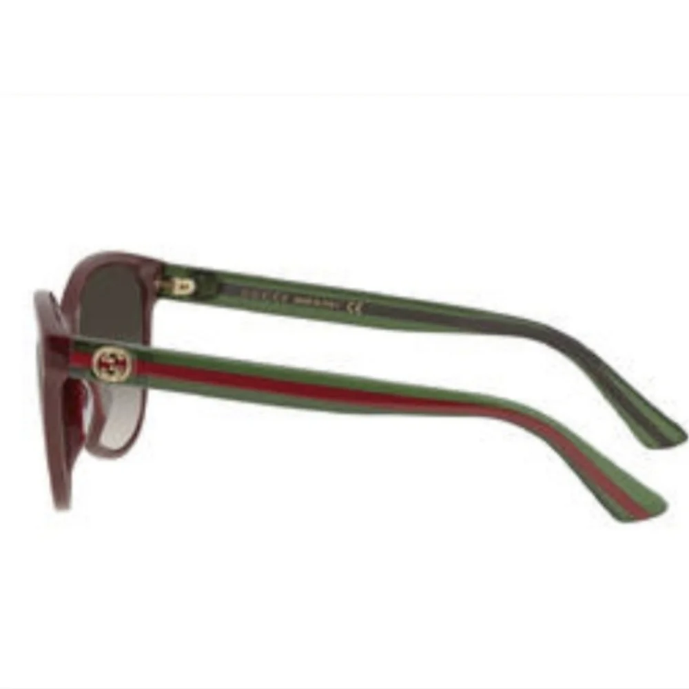 Gucci Red and Green Women's Sunglasses - Picture 2 of 3